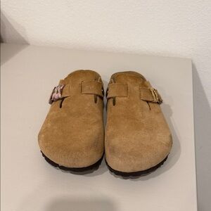 Birkenstock Boston  Suede Clogs